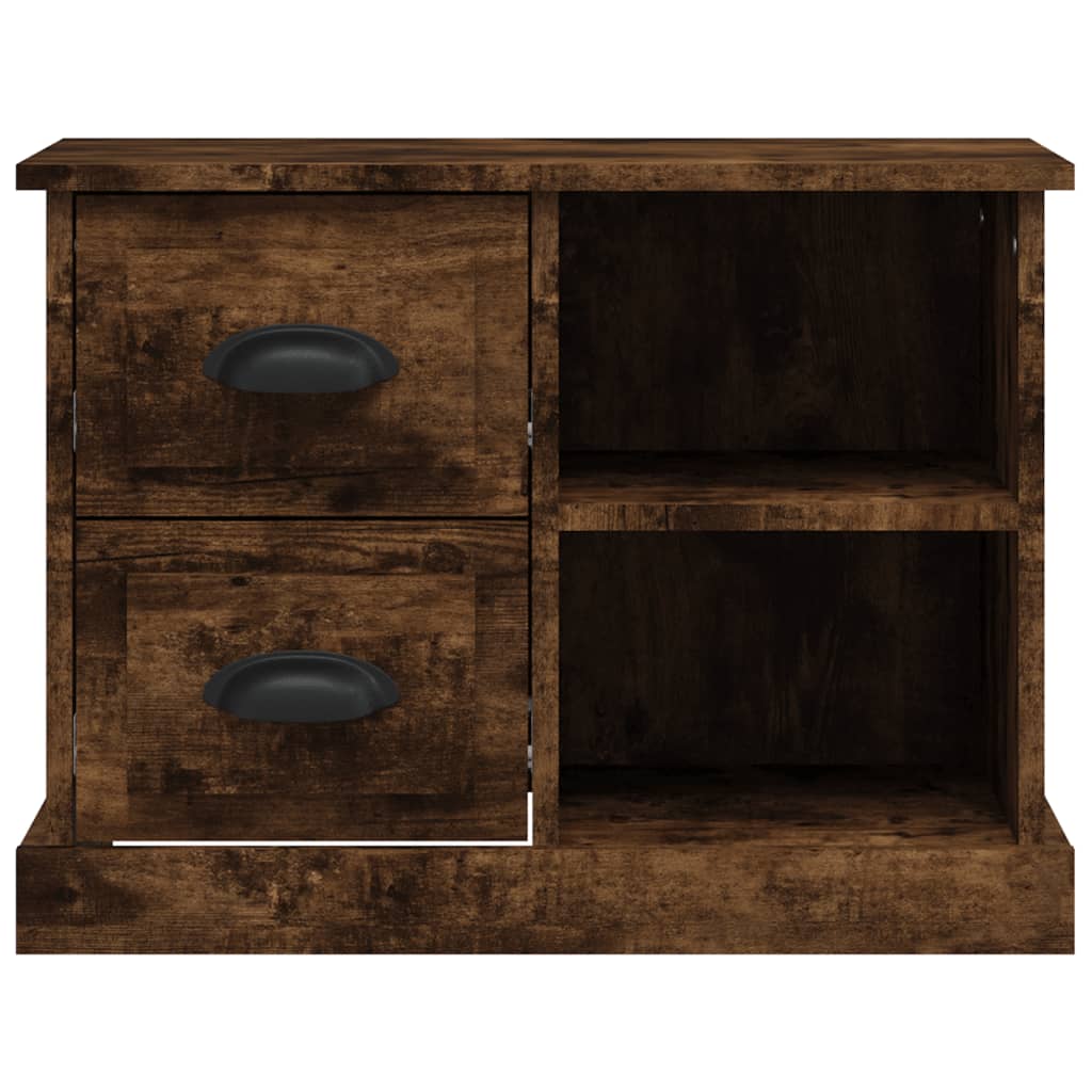 vidaXL Bedside Cabinet Smoked Oak 60x35.5x45 cm