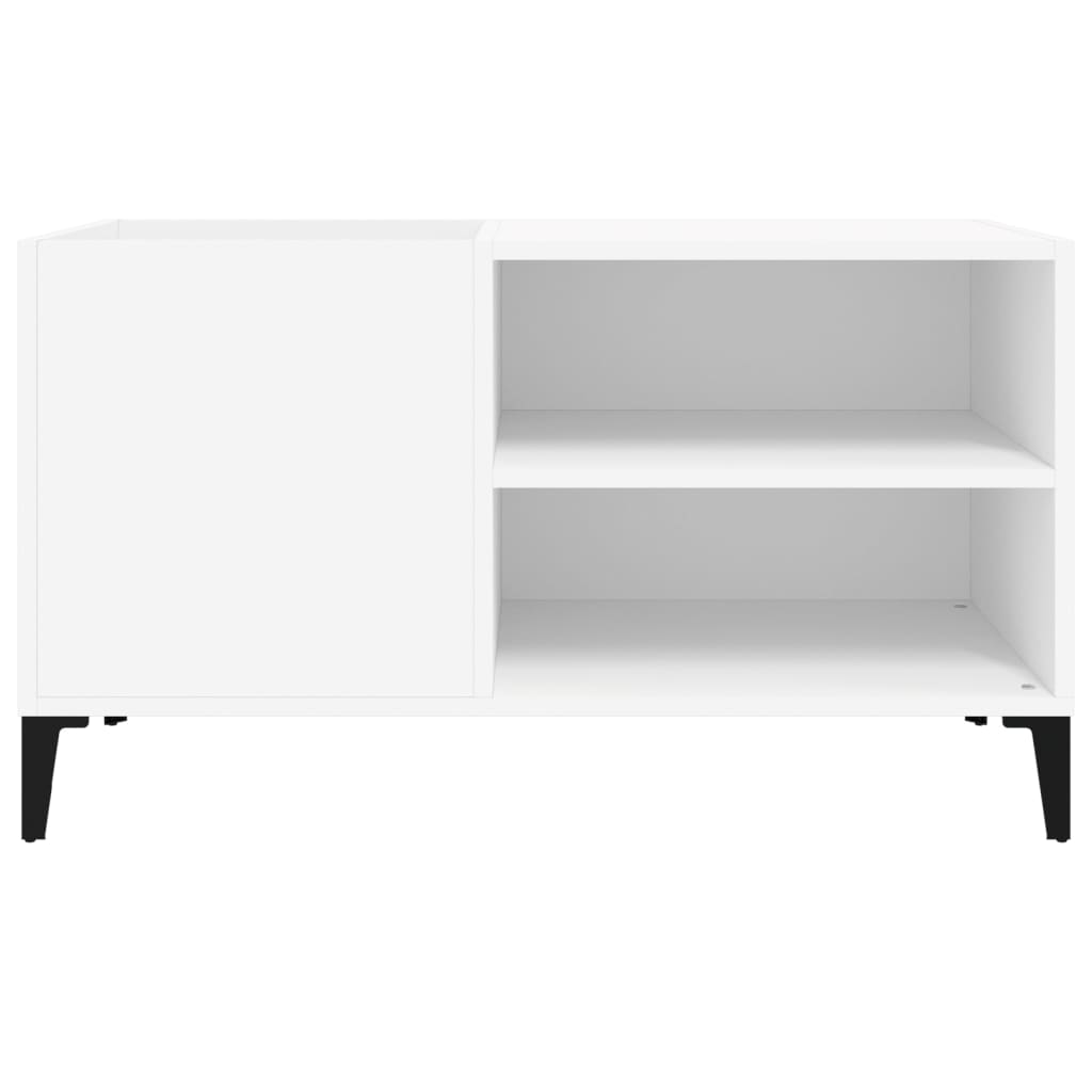 vidaXL Record Cabinet White 84.5x38x48 cm Engineered Wood