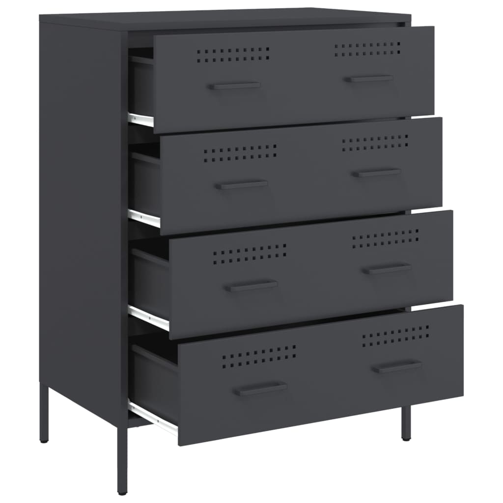 vidaXL Sideboard Anthracite 68x39x89 cm Steel