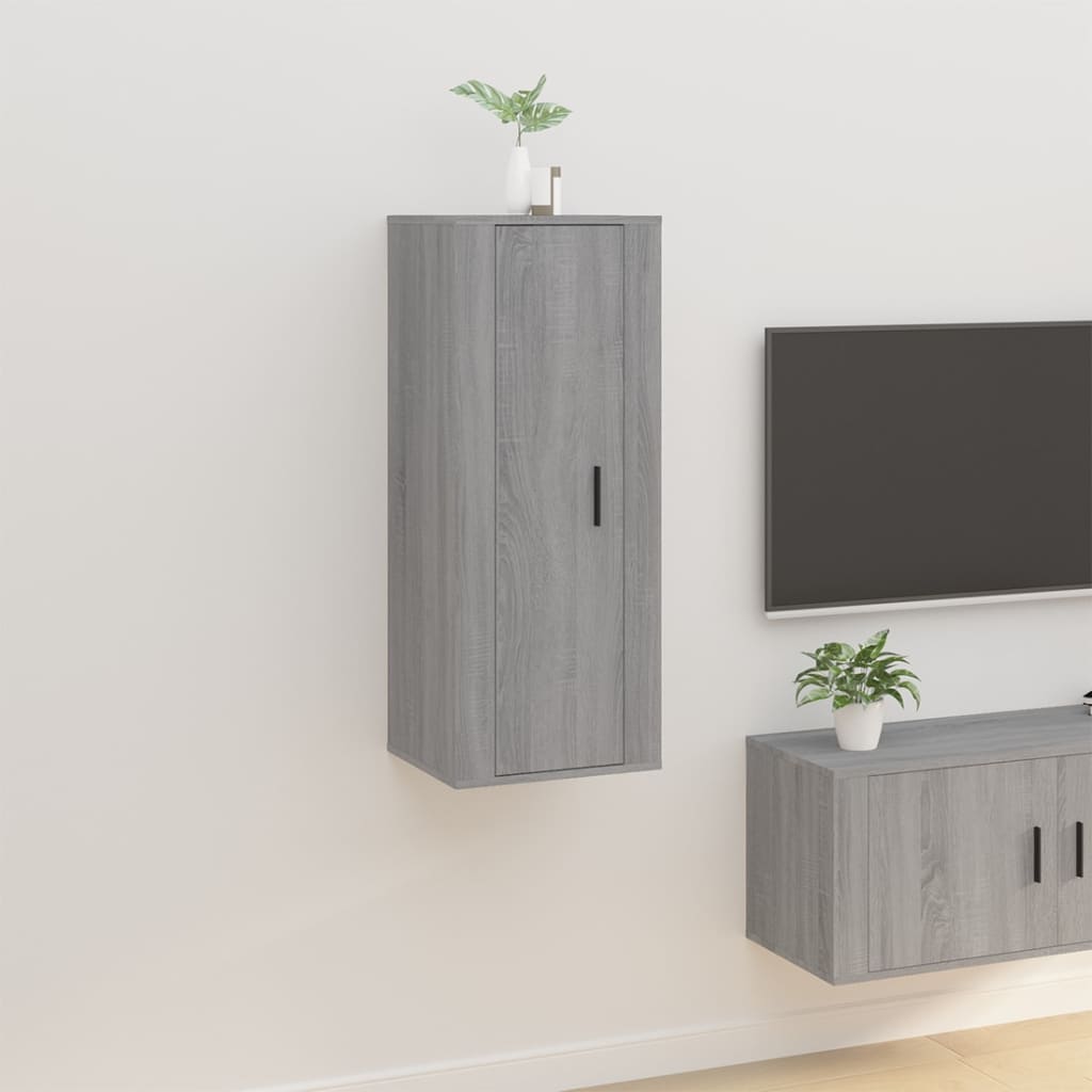 vidaXL Wall Mounted TV Cabinet Grey Sonoma 40x34,5x100 cm