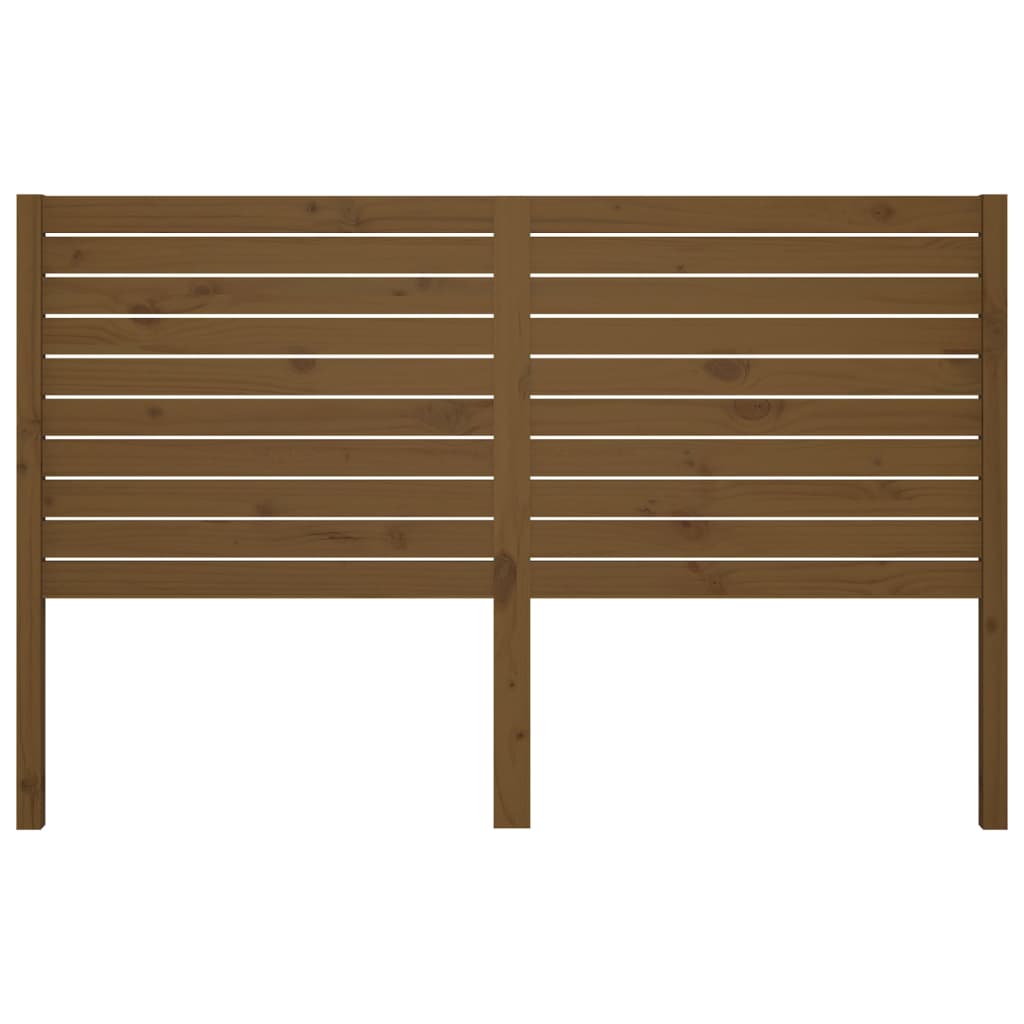 vidaXL Bed Headboard Honey Brown 126x4x100 cm Solid Wood Pine