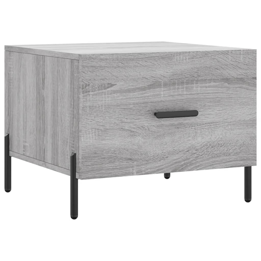 vidaXL Coffee Table Grey Sonoma 50x50x40 cm Engineered Wood