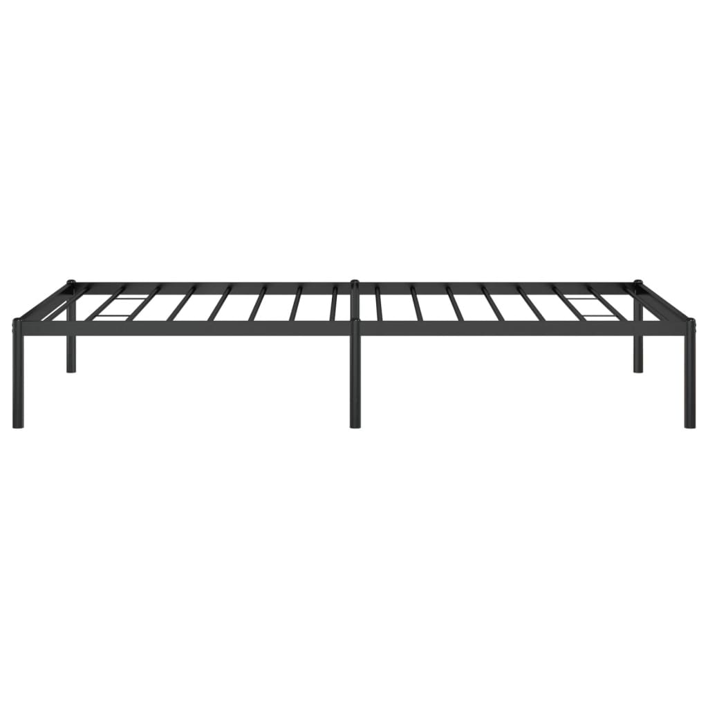 vidaXL Metal Bed Frame without Mattress Black 90x190 cm Single