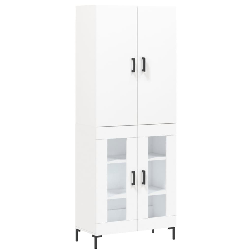 vidaXL Highboard White 69.5x34x180 cm Engineered Wood