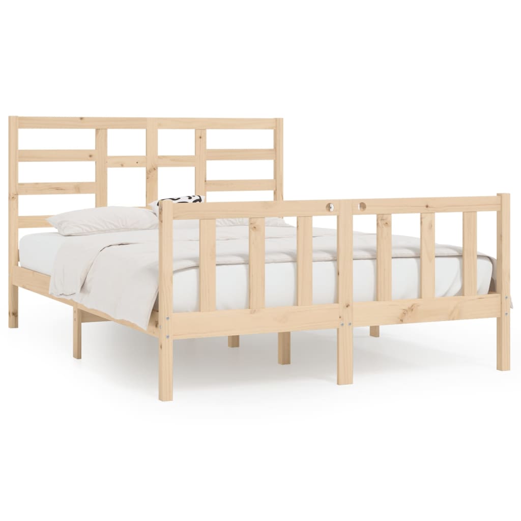 vidaXL Bed Frame without Mattress 160x200 cm Solid Wood Pine