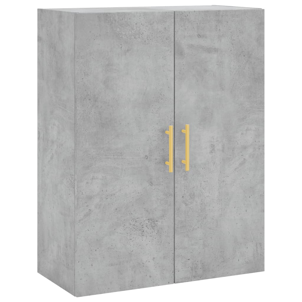 vidaXL Wall Mounted Cabinet Concrete Grey 69.5x34x90 cm