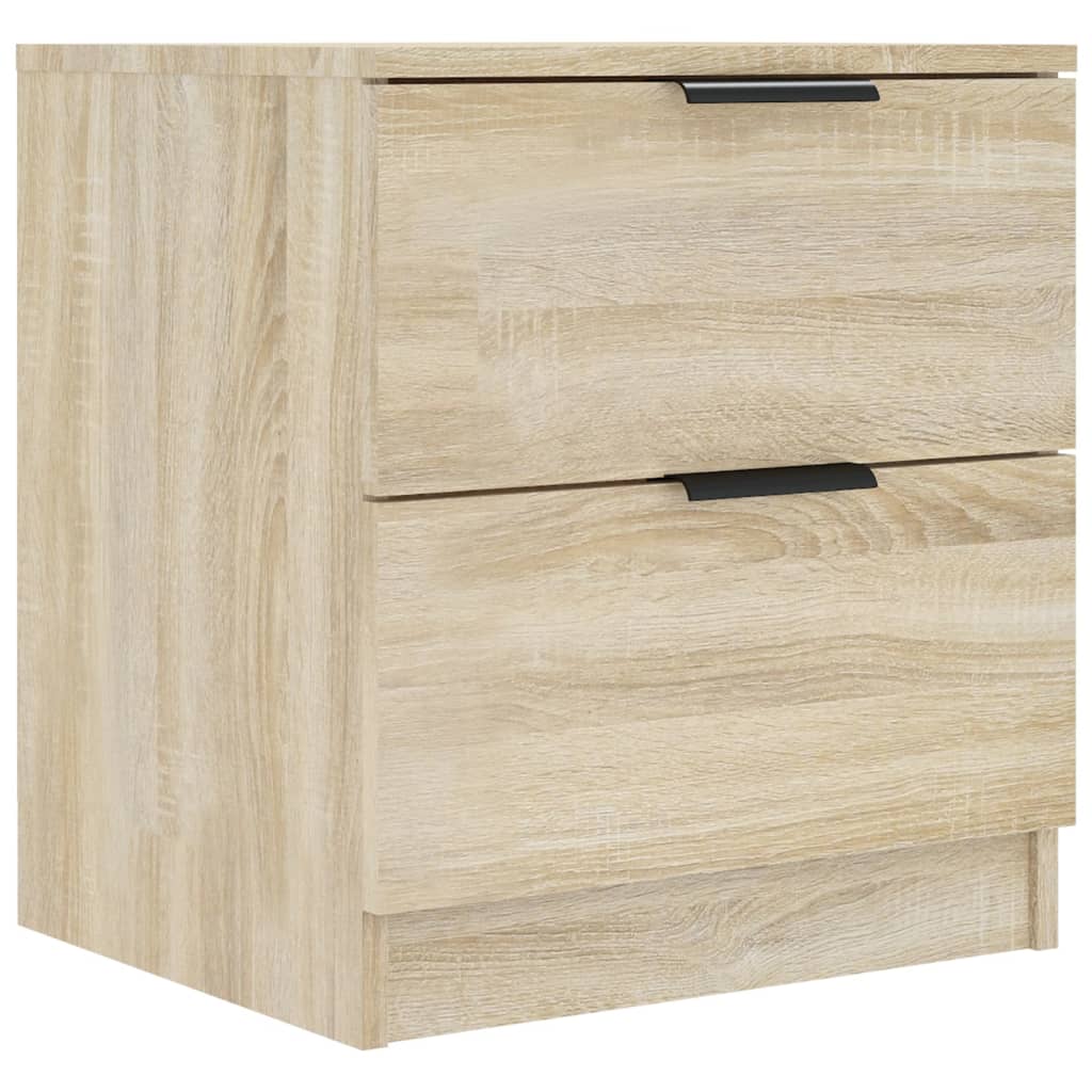 vidaXL Bedside Cabinets 2 pcs Sonoma Oak Engineered Wood