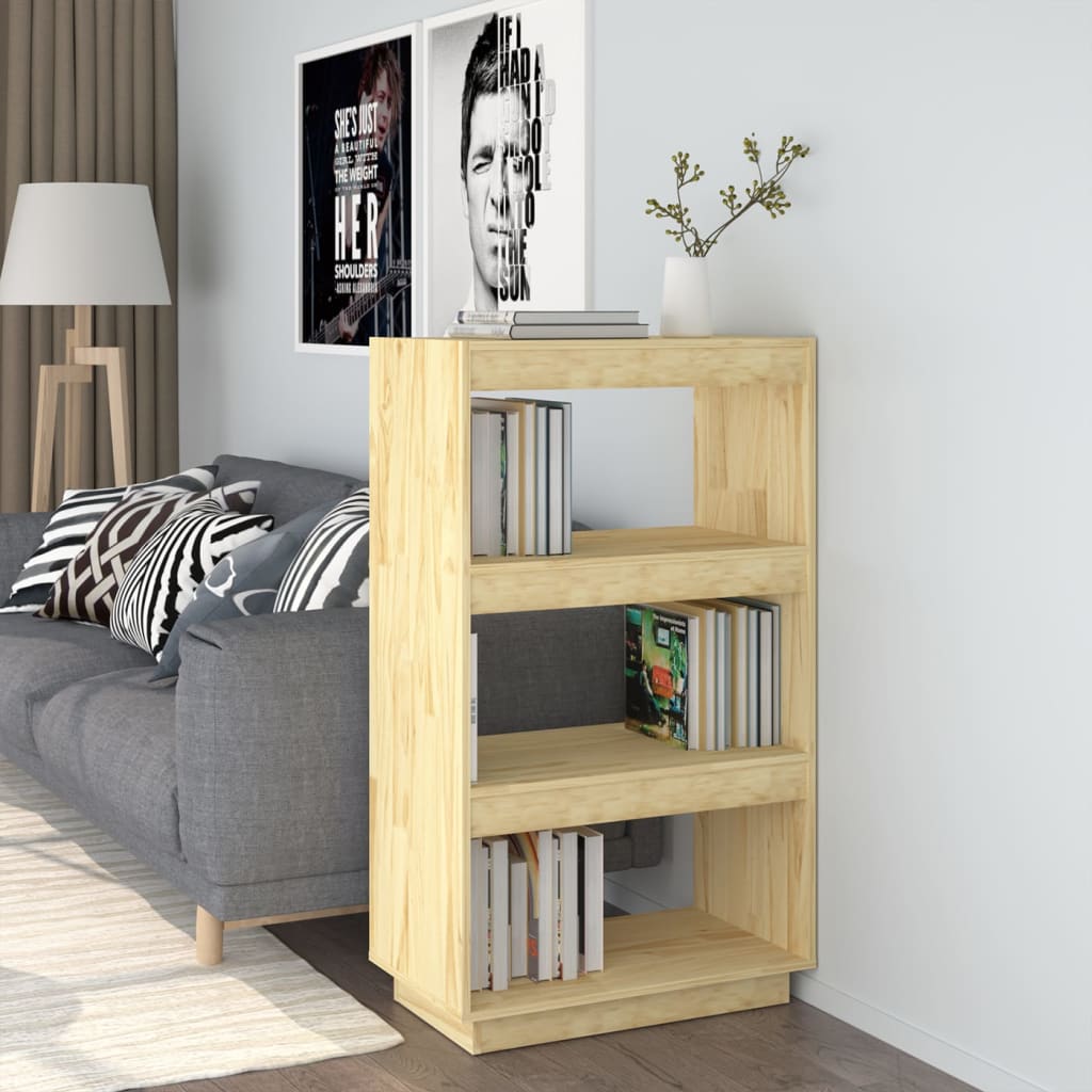 vidaXL Book Cabinet/Room Divider 60x35x103 cm Solid Pinewood