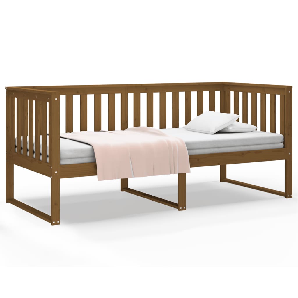 vidaXL Day Bed without Mattress Honey Brown 90x190 cm Single Solid Wood Pine