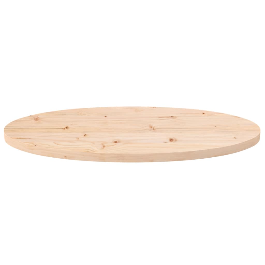 vidaXL Table Top 70x35x2.5 cm Solid Wood Pine Oval