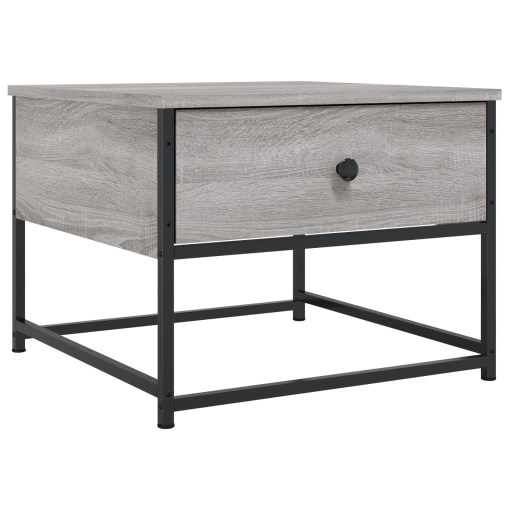 vidaXL Coffee Table Grey Sonoma 51x51x40 cm Engineered Wood