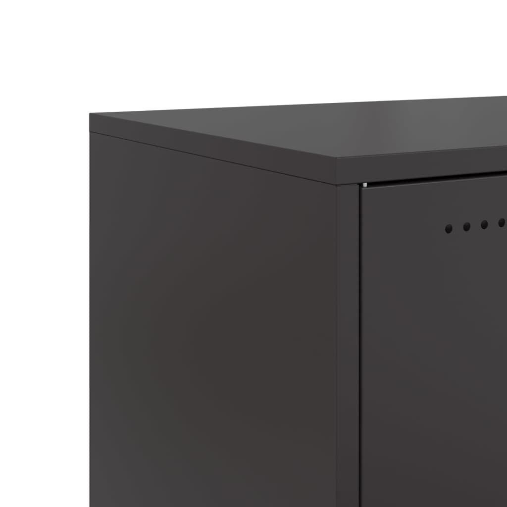 vidaXL Sideboard Black 68x39x72 cm Steel