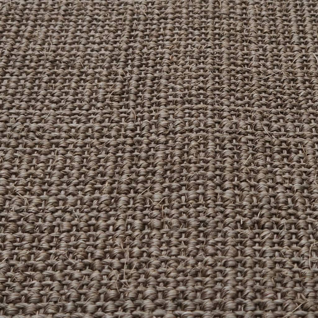 vidaXL Rug Natural Sisal 80x300 cm Brown