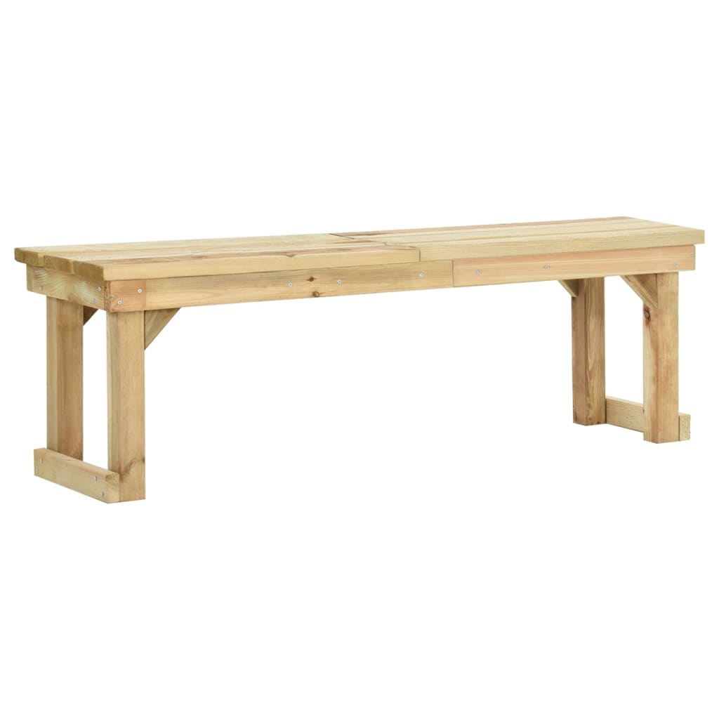 vidaXL Garden Bench 140 cm Impregnated Pinewood