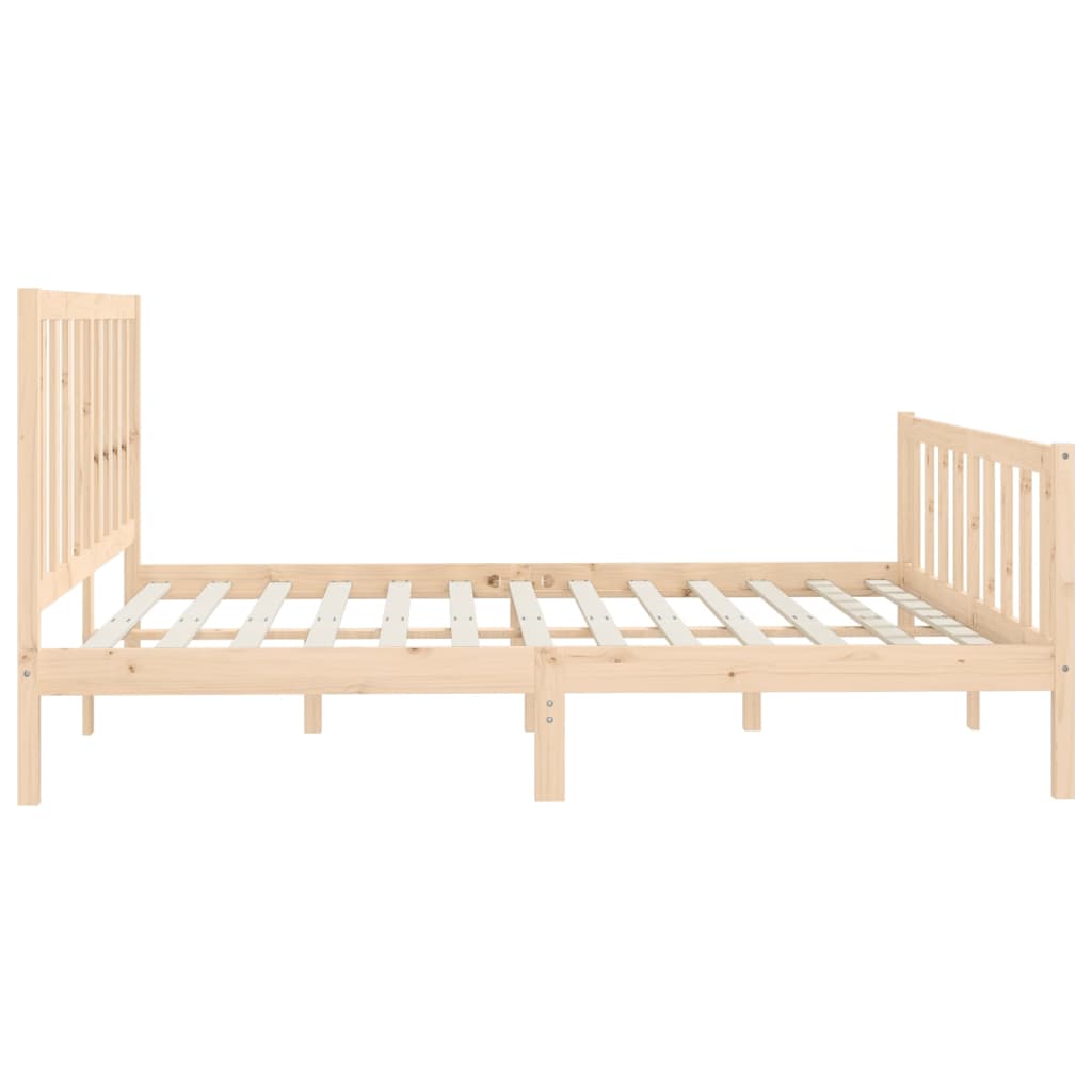 vidaXL Bed Frame without Mattress 200x200 cm Solid Wood