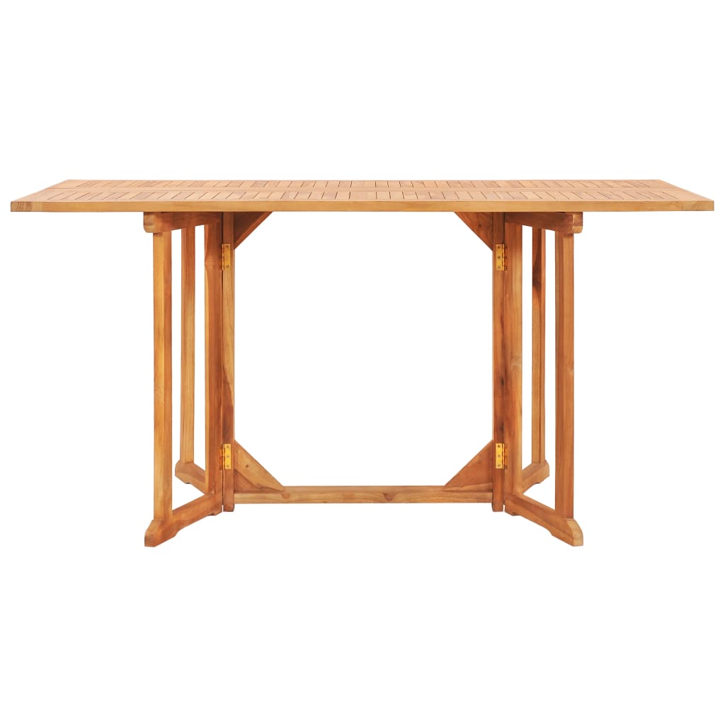 vidaXL Folding Butterfly Garden Table 150x90x75 cm Solid Teak Wood