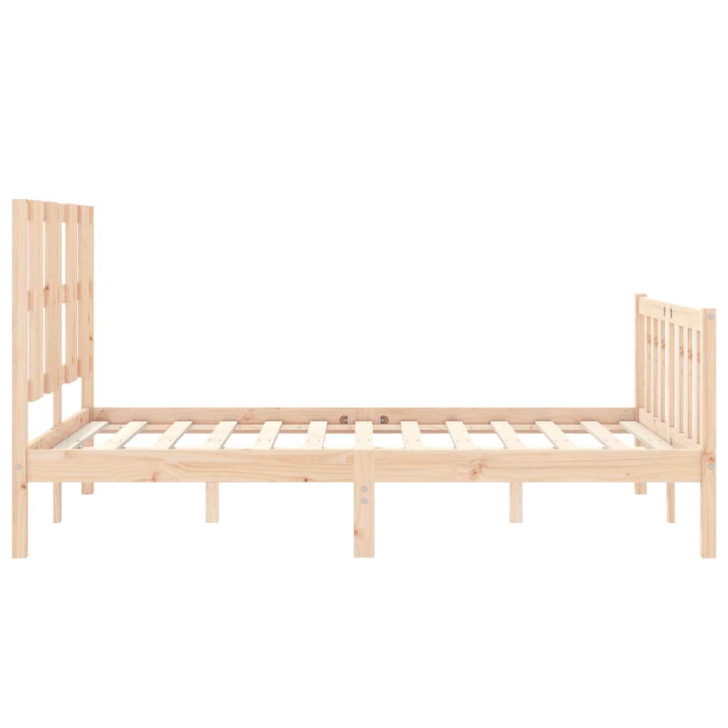 vidaXL Bed Frame without Mattress 140x190 cm Solid Wood Pine