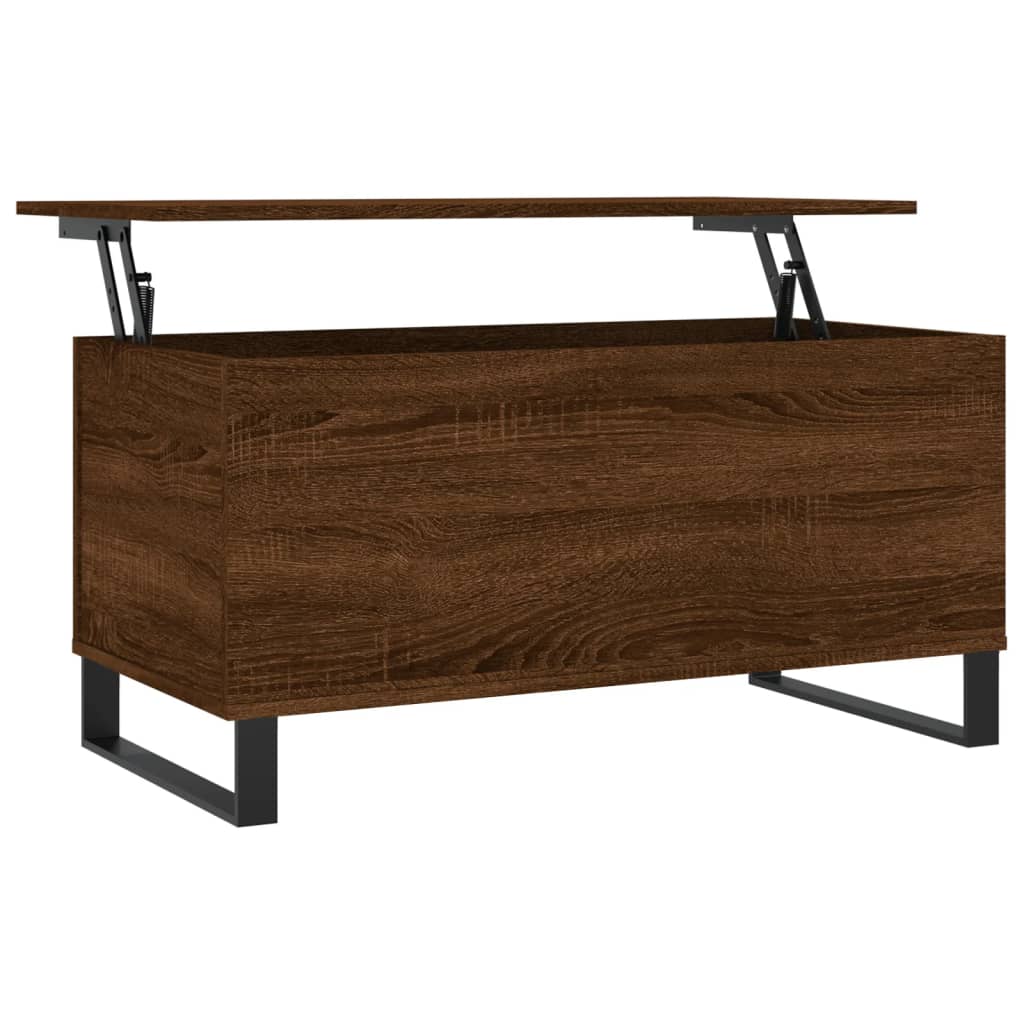 vidaXL Coffee Table Brown Oak 90x44.5x45 cm Engineered Wood