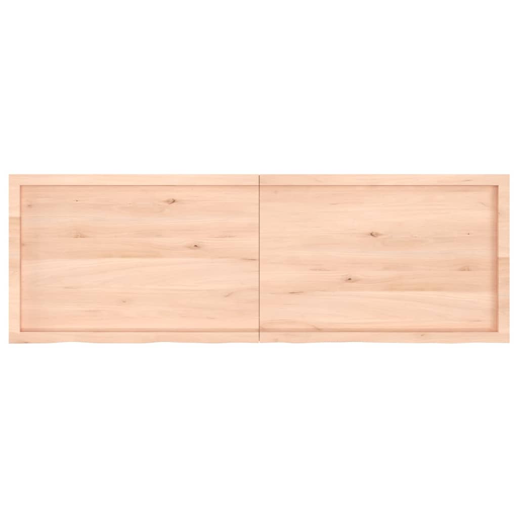 vidaXL Bathroom Countertop 180x60x(2-4) cm Untreated Solid Wood