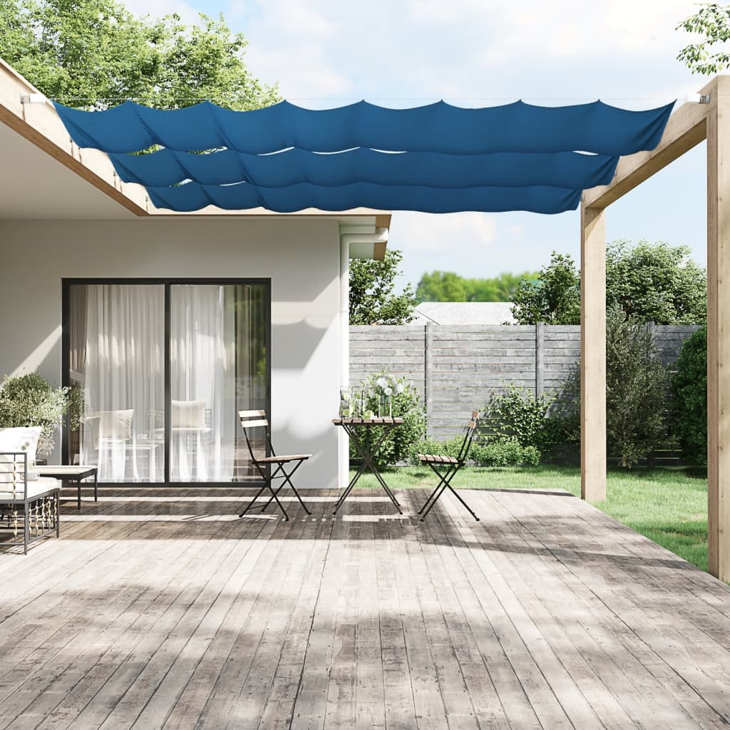 vidaXL Vertical Awning Blue 100x420 cm Oxford Fabric