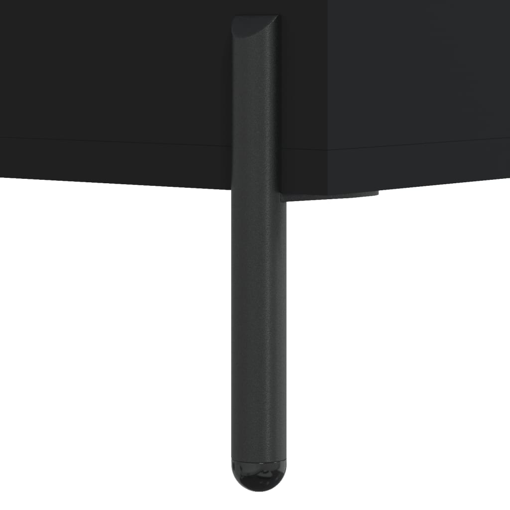 vidaXL Highboard Black 34.5x32.5x180 cm Engineered Wood