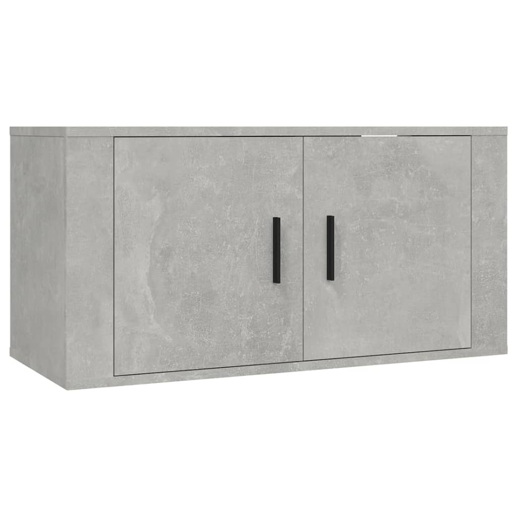 vidaXL 2 Piece TV Cabinet Set Concrete Grey Engineered Wood