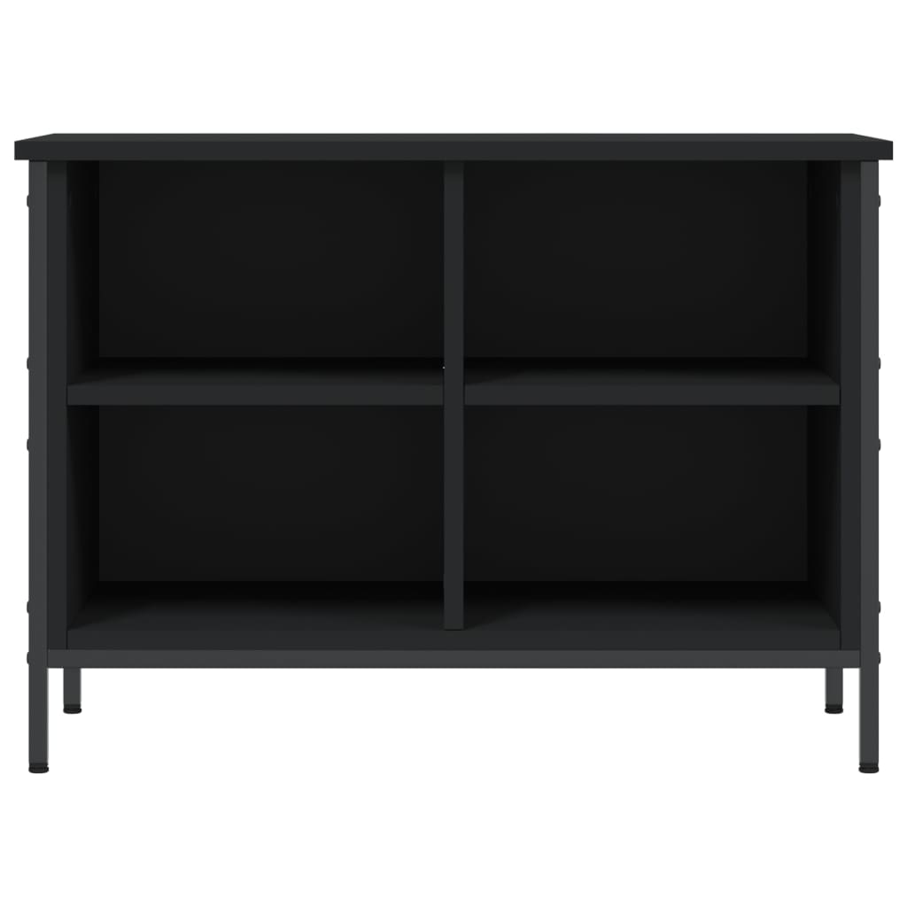 vidaXL Shoe Cabinet Black 69x35x50 cm Engineered Wood