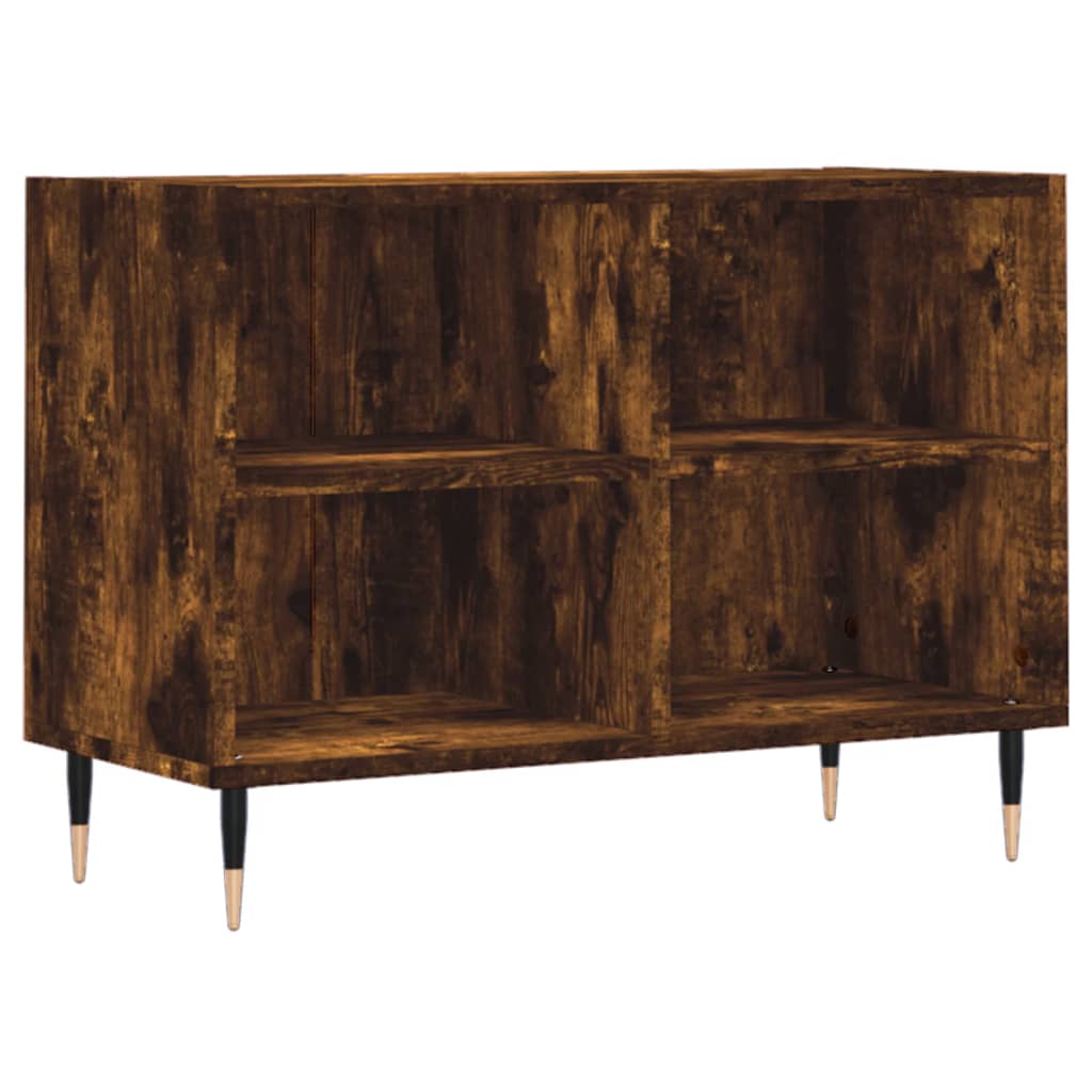 vidaXL TV Cabinet Smoked Oak 69.5x30x50 cm Engineered Wood