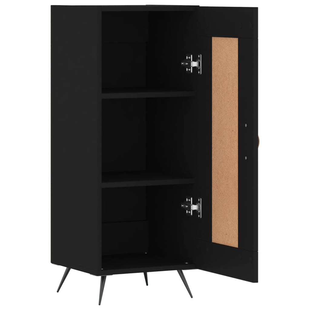 vidaXL Sideboard Black 34.5x34x90 cm Engineered Wood