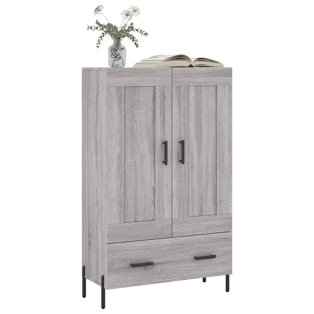 vidaXL Highboard Grey Sonoma 69.5x31x115 cm Engineered Wood