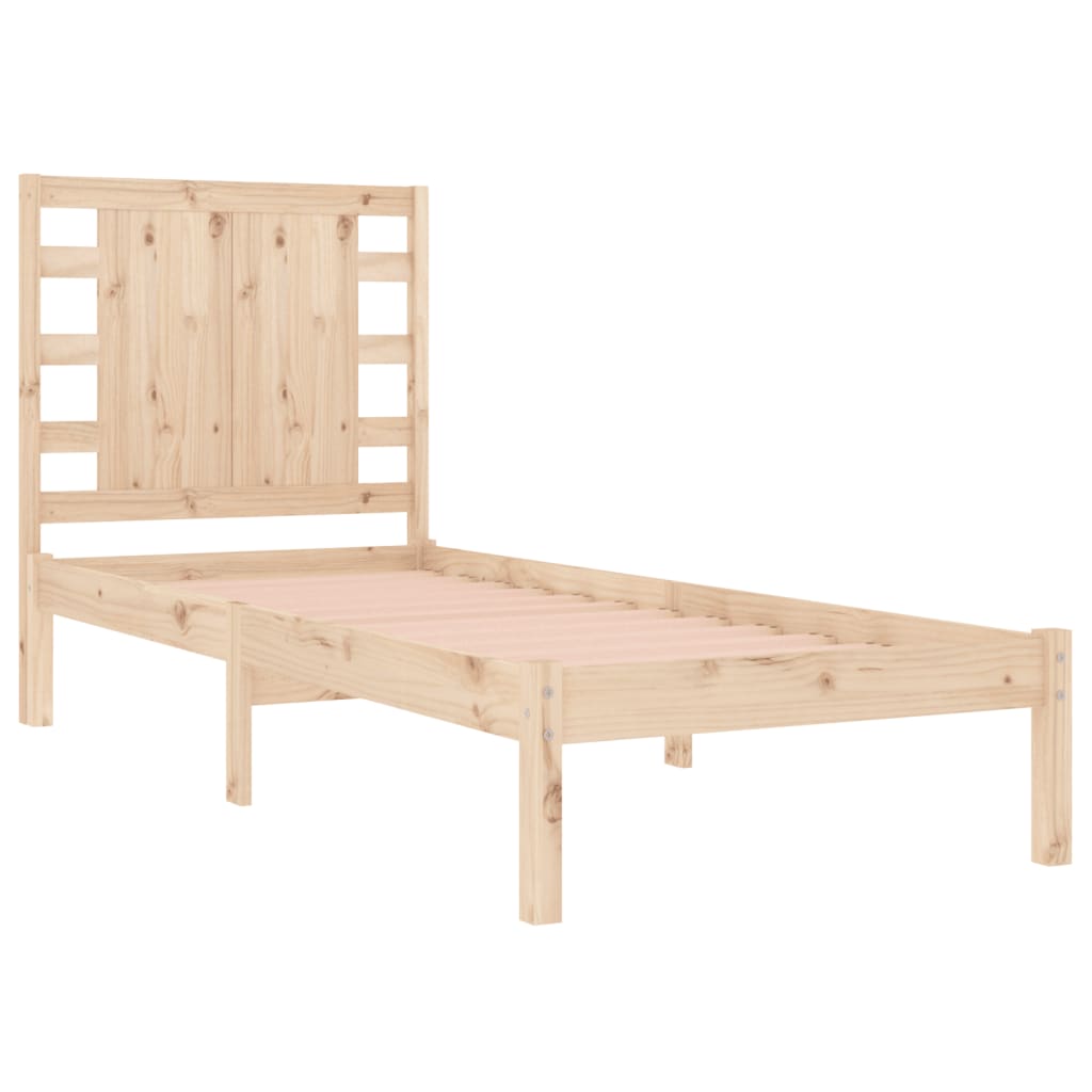 vidaXL Bed Frame without Mattress 90x190 cm Single Solid Wood