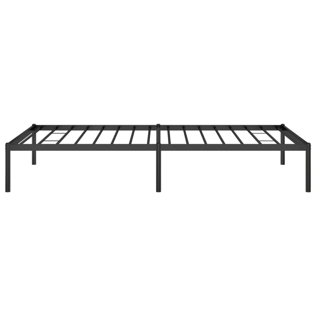 vidaXL Metal Bed Frame without Mattress Black 100x190 cm