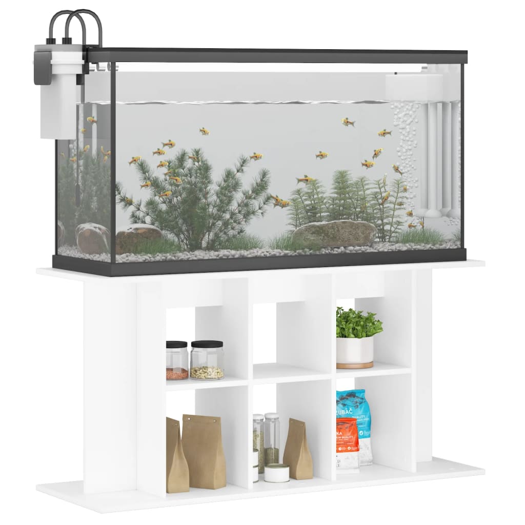 vidaXL Aquarium Stand White 120x40x60 cm Engineered Wood