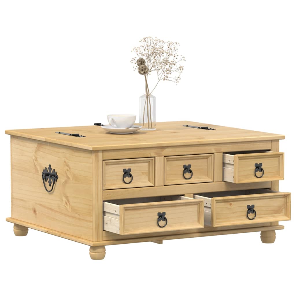 vidaXL Storage Box Corona 90x78x45 cm Solid Wood Pine