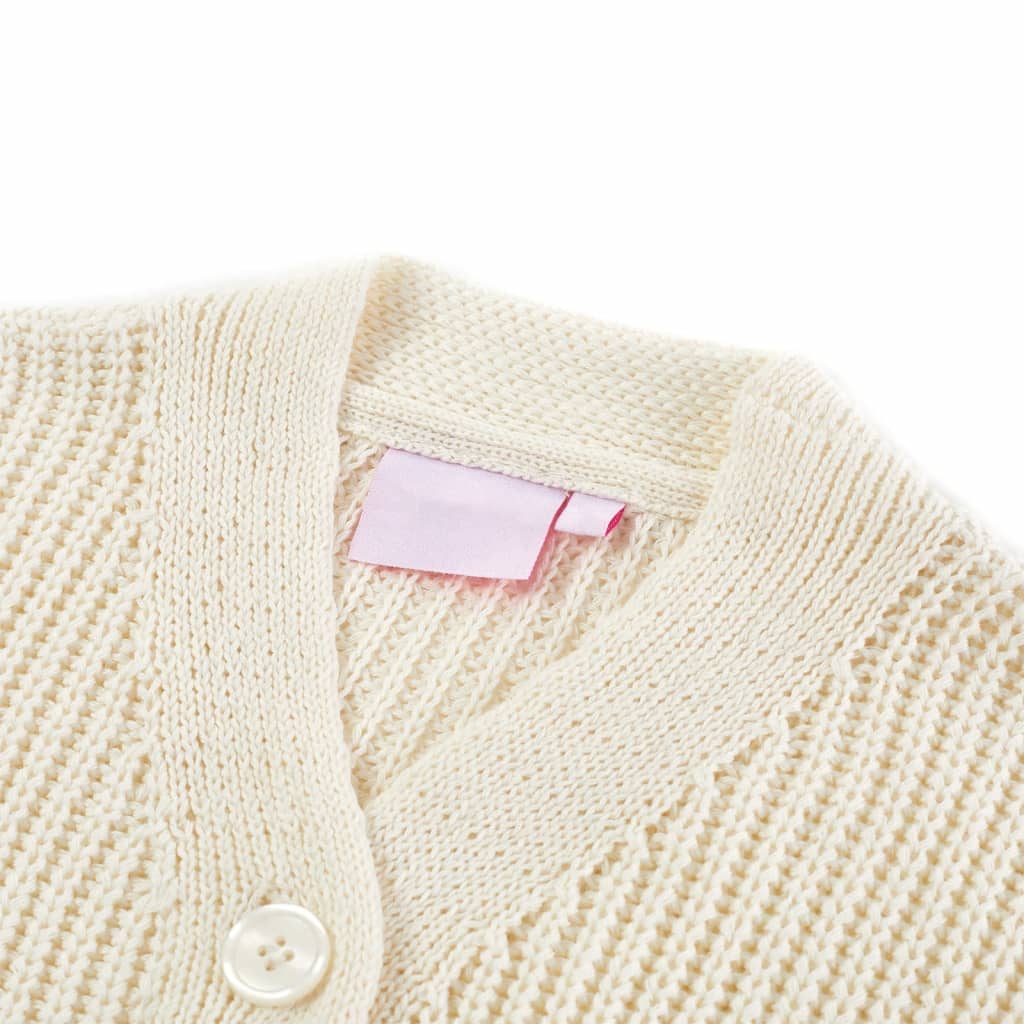 Kids' Cardigan Knitted Snow White 140