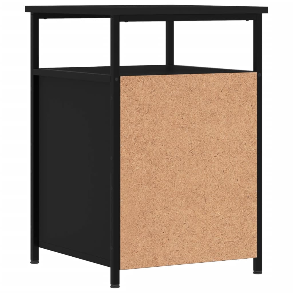 vidaXL Bedside Cabinets 2 pcs Black 40x42x60 cm Engineered Wood