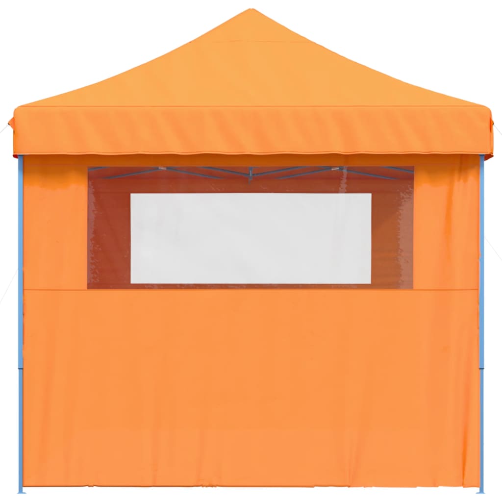 vidaXL Foldable Party Tent Pop-Up with 3 Sidewalls Orange