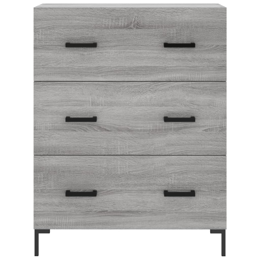 vidaXL Highboard Grey Sonoma 69.5x34x180 cm Engineered Wood