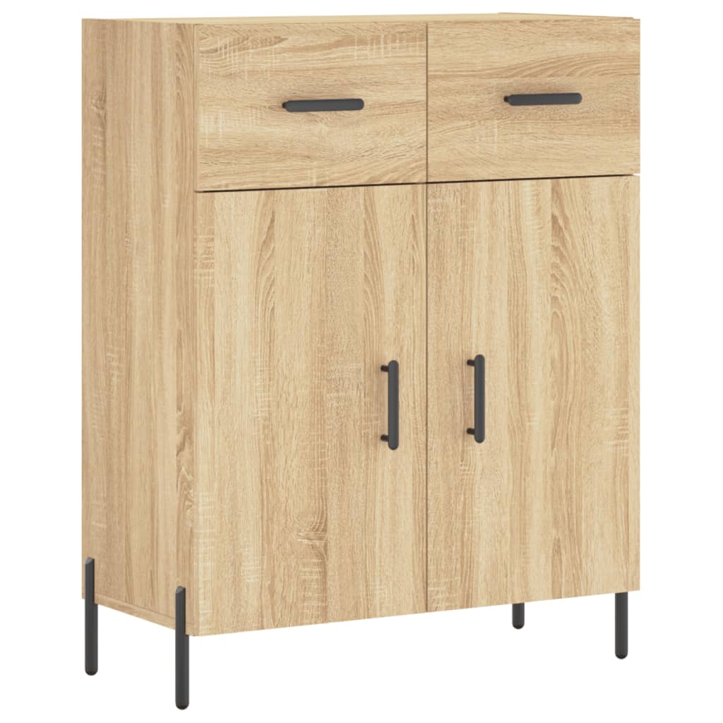 vidaXL Sideboard Sonoma Oak 69.5x34x90 cm Engineered Wood