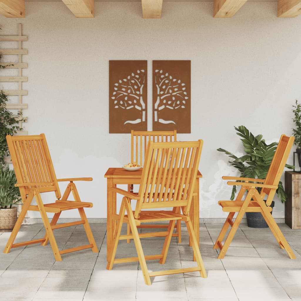 vidaXL 5 Piece Garden Dining Set Solid Wood Acacia