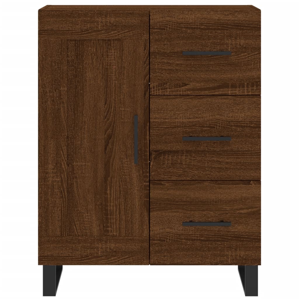 vidaXL Highboard Brown Oak 69.5x34x180 cm Engineered Wood