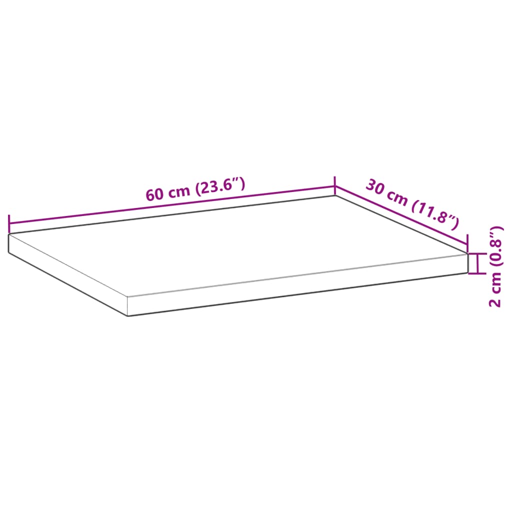 vidaXL Floating Shelves 4 pcs 60x30x2 cm Oil Finished Solid Wood Acacia