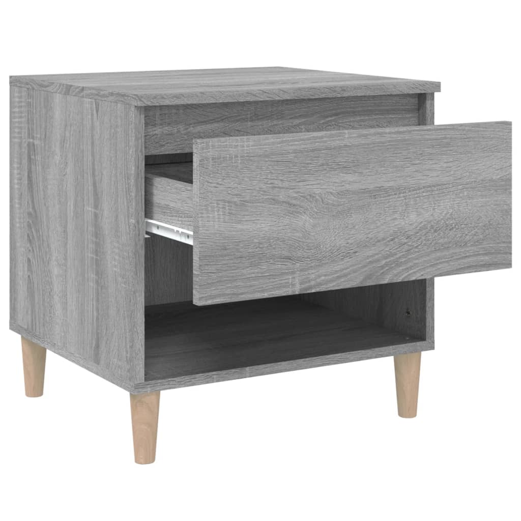 vidaXL Bedside Tables 2 pcs Grey Sonoma 50x46x50 Engineered Wood