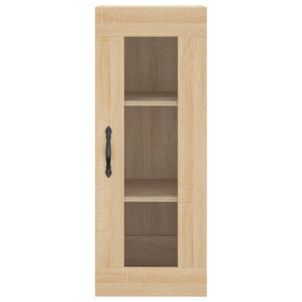 vidaXL Wall Mounted Cabinet Sonoma Oak 34.5x34x90 cm