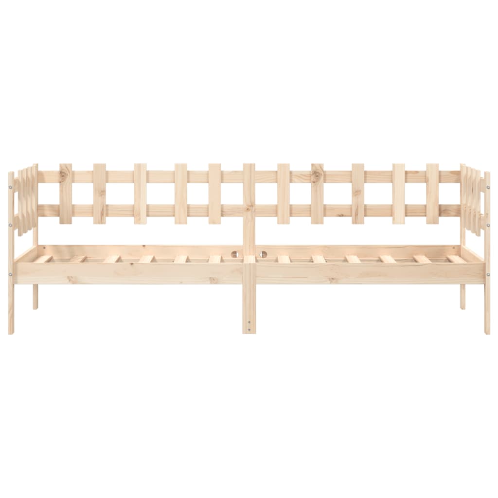 vidaXL Day Bed without Mattress 90x200 cm Solid Wood Pine