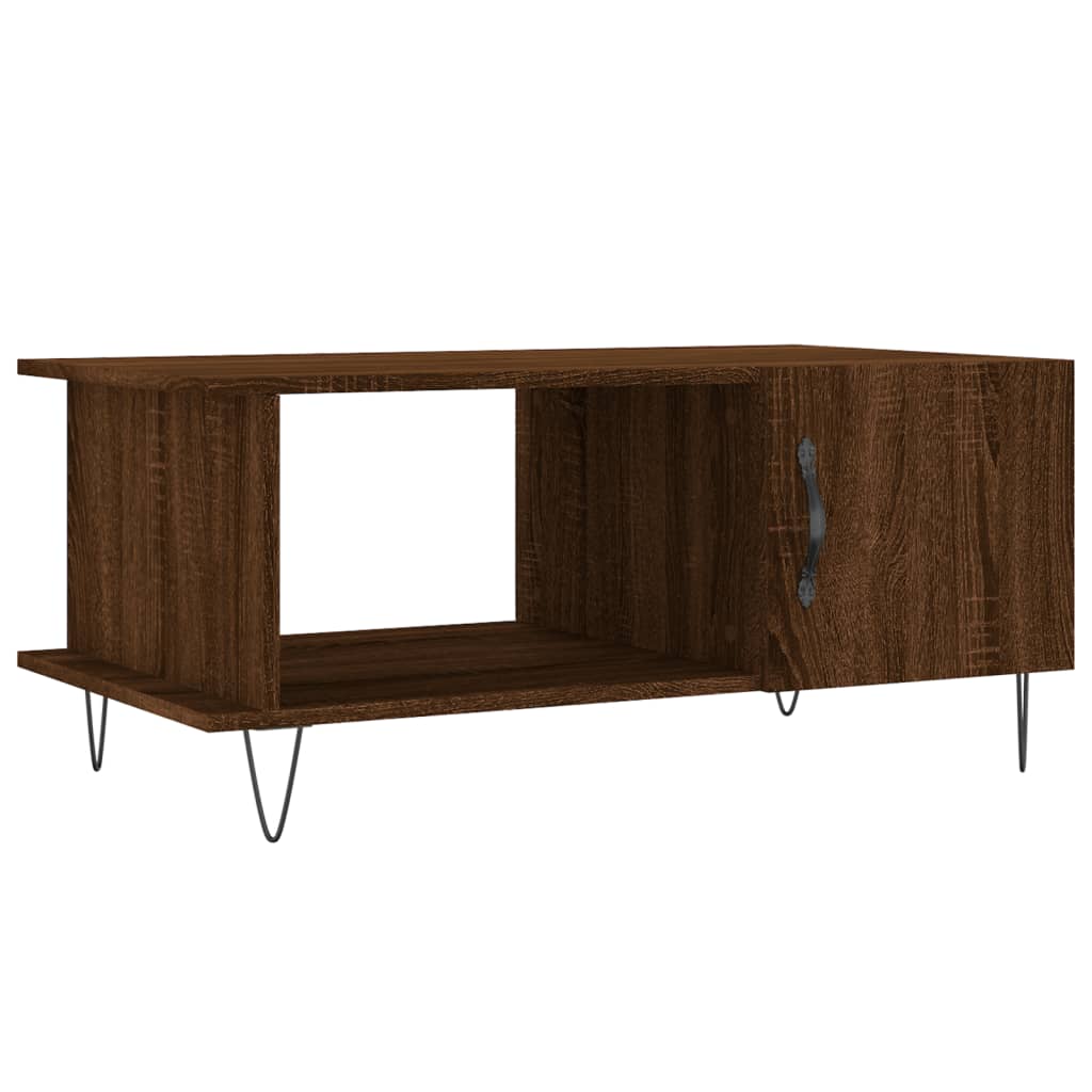 vidaXL Coffee Table Brown Oak 90x50x40 cm Engineered Wood