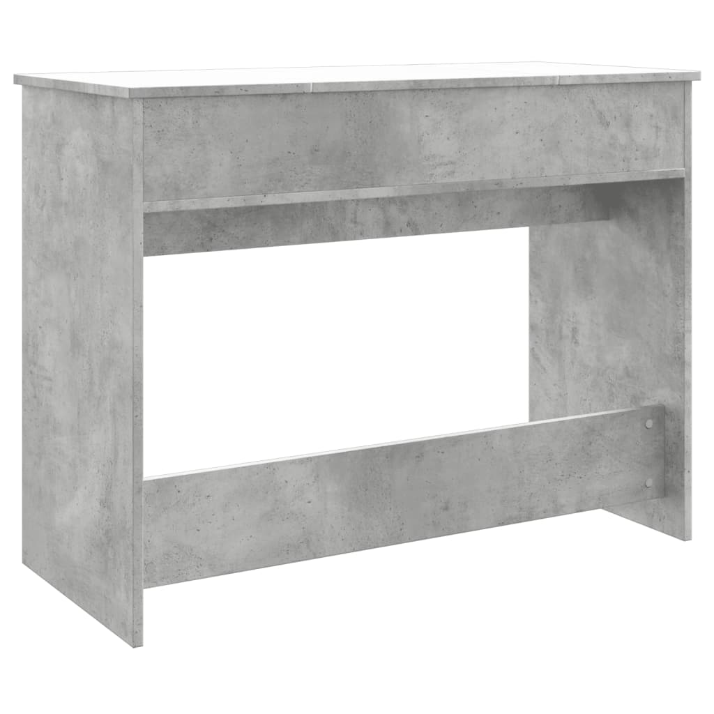 vidaXL Dressing Table with Mirror Concrete Grey 100x45x76 cm