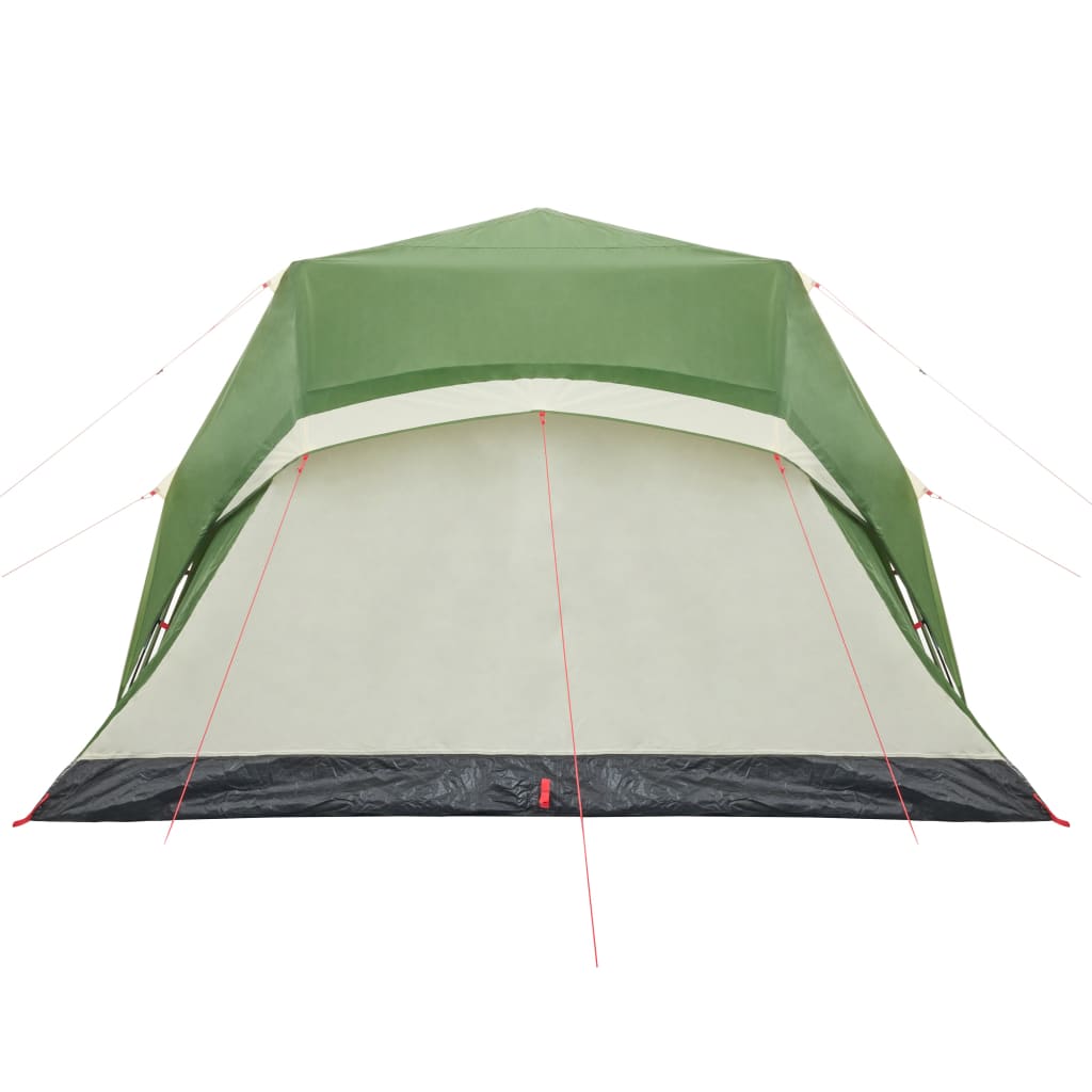 vidaXL Family Tent with Porch 9-Person Green Quick Release