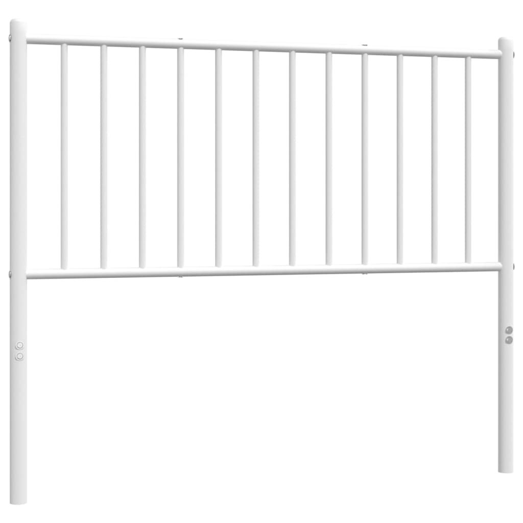 vidaXL Metal Headboard White 100 cm