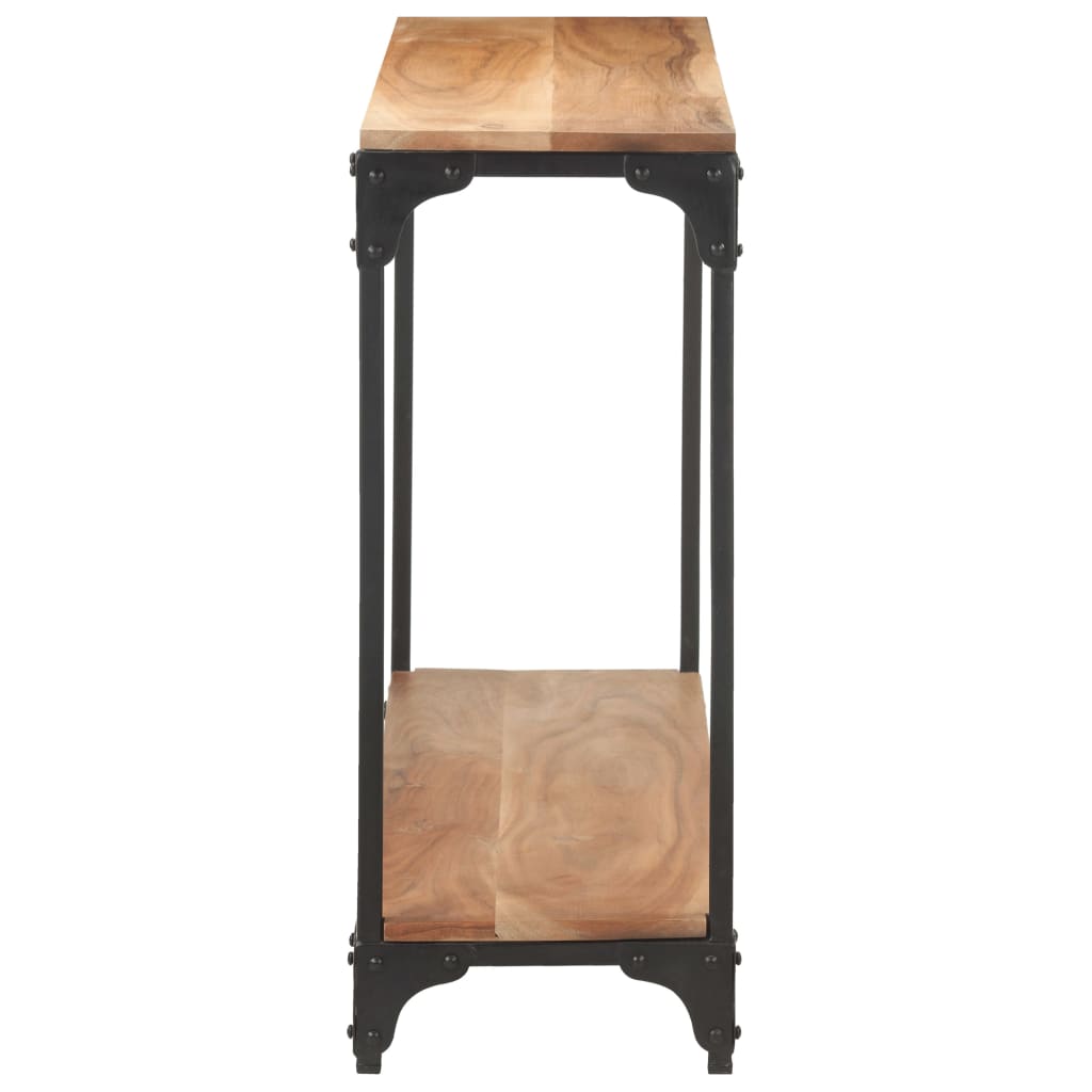 vidaXL Console Table 110x30x75 cm Solid Acacia Wood